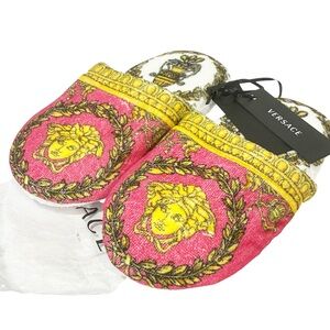 Versace Printed MEDUSA RENAISSANCE PRINT SLIPPERS NEW SIZE SMALL